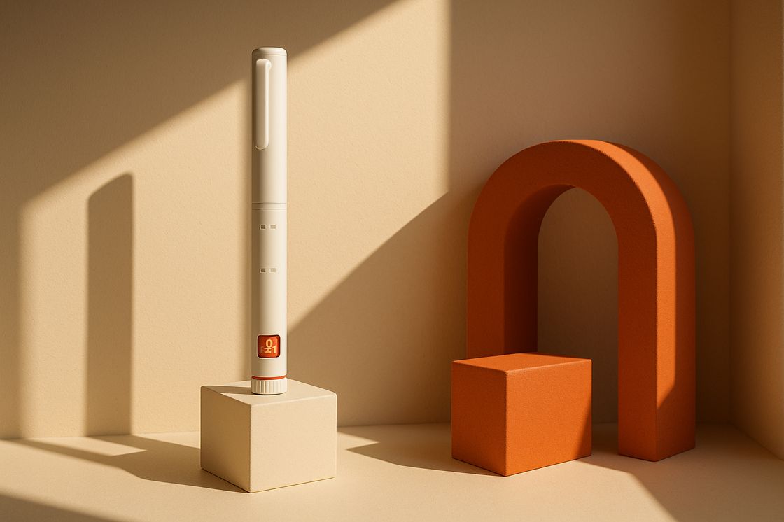 The Conduit pen in a patch of window light